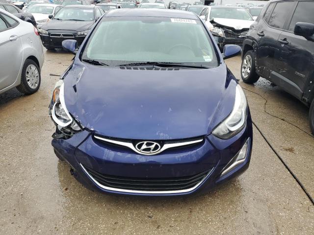 5NPDH4AE9EH511325 - 2014 HYUNDAI ELANTRA SE BLUE photo 5