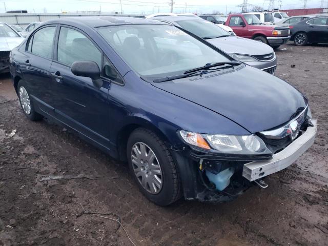 2HGFA16349H512272 - 2009 HONDA CIVIC VP BLUE photo 4