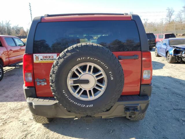 5GTDN136468108391 - 2006 HUMMER H3 RED photo 6