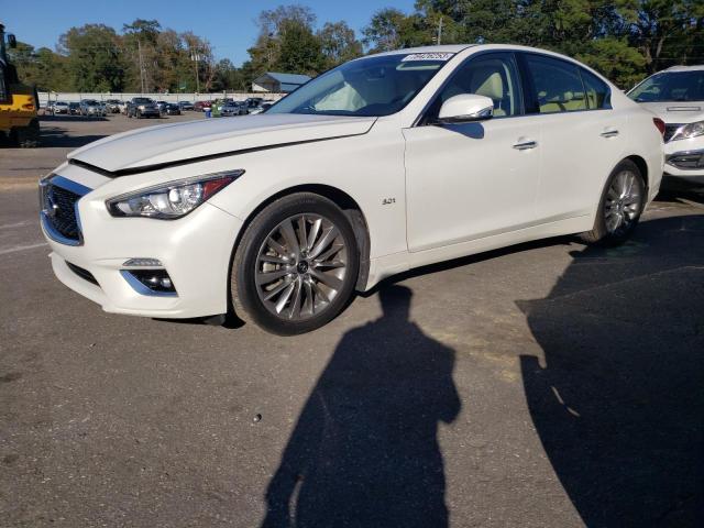 JN1EV7AP8KM543171 - 2019 INFINITI Q50 LUXE WHITE photo 1