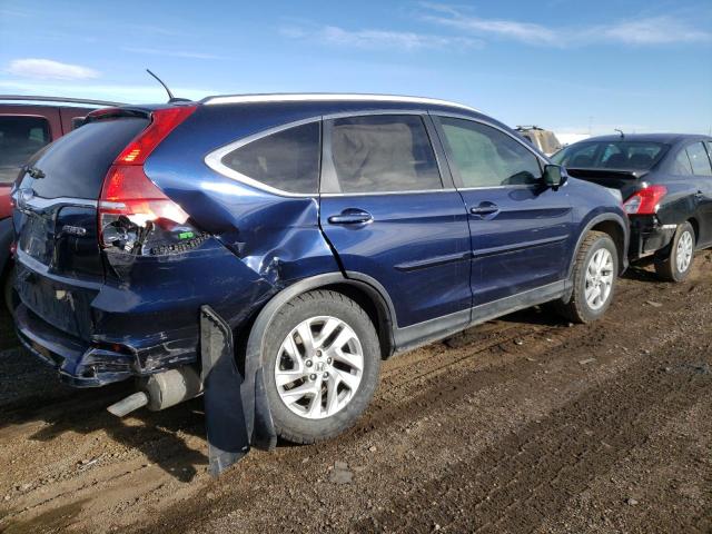 2HKRM4H79FH689486 - 2015 HONDA CR-V EXL BLUE photo 3