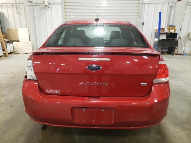 1FAHP3FN5AW248297 - 2010 FORD FOCUS SE RED photo 6