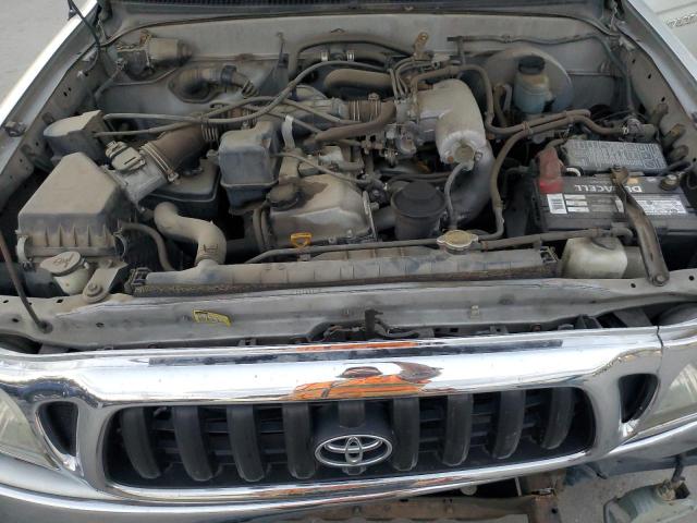 5TESM92N42Z045830 - 2002 TOYOTA TACOMA XTRACAB PRERUNNER ვერცხლისფერი ფოტო 11