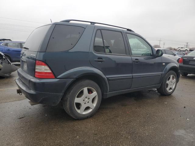 4JGAB74E91A259266 - 2001 MERCEDES-BENZ ML 55 BLUE photo 3