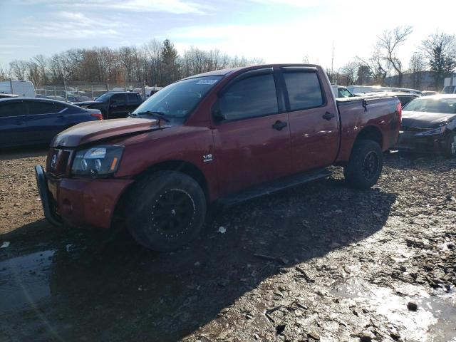 1N6AA07B54N574088 - 2004 NISSAN TITAN XE RED photo 1