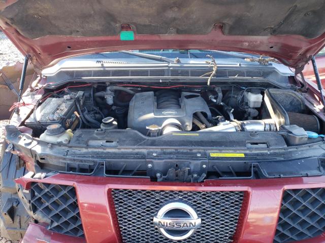 1N6AA07B54N574088 - 2004 NISSAN TITAN XE RED photo 11