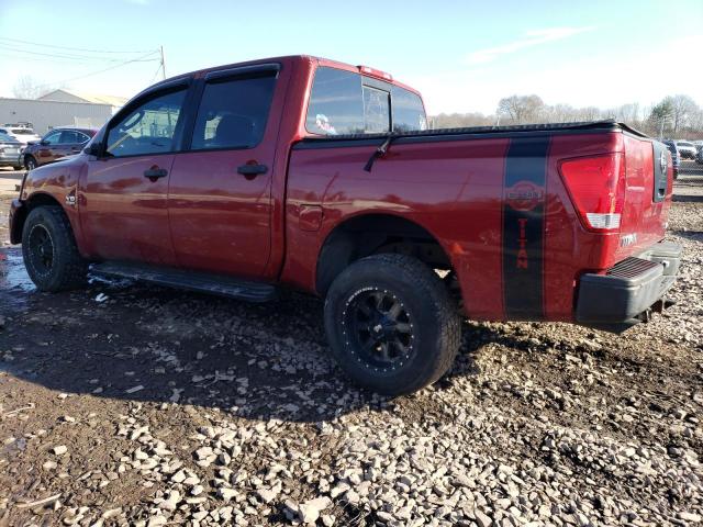 1N6AA07B54N574088 - 2004 NISSAN TITAN XE RED photo 2