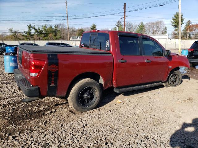 1N6AA07B54N574088 - 2004 NISSAN TITAN XE RED photo 3