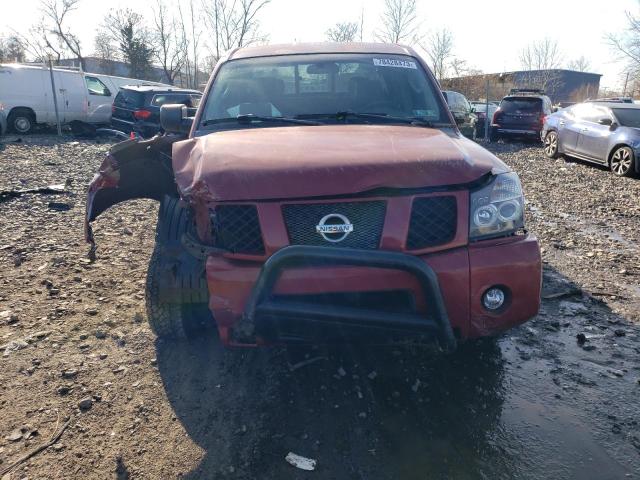 1N6AA07B54N574088 - 2004 NISSAN TITAN XE RED photo 5