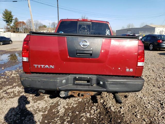 1N6AA07B54N574088 - 2004 NISSAN TITAN XE RED photo 6