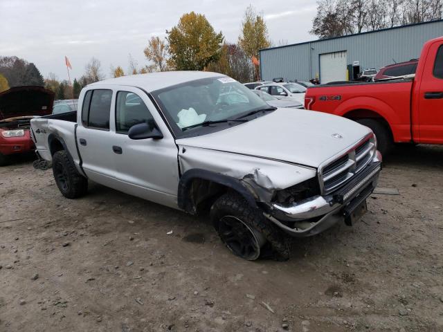 1D7HG48N94S717759 - 2004 DODGE DAKOTA QUAD SLT SILVER photo 4