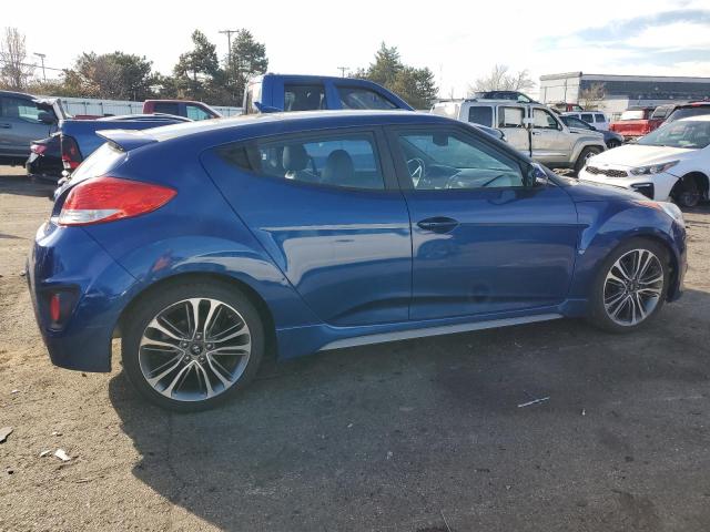 KMHTC6AE1GU294380 - 2016 HYUNDAI VELOSTER TURBO BLUE photo 3