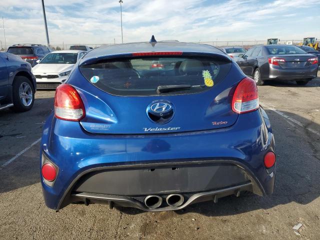 KMHTC6AE1GU294380 - 2016 HYUNDAI VELOSTER TURBO BLUE photo 6