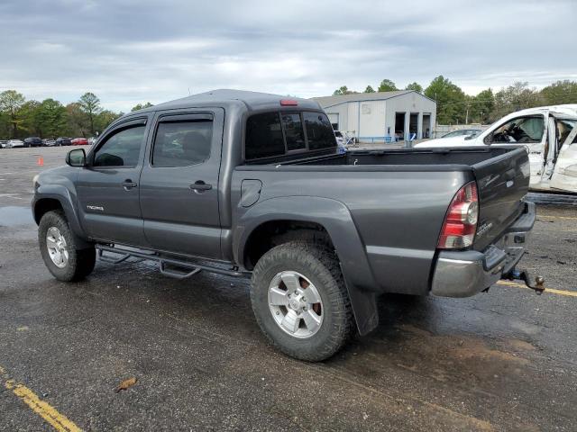 3TMLU4ENXDM122333 - 2013 TOYOTA TACOMA DOUBLE CAB GRAY photo 2