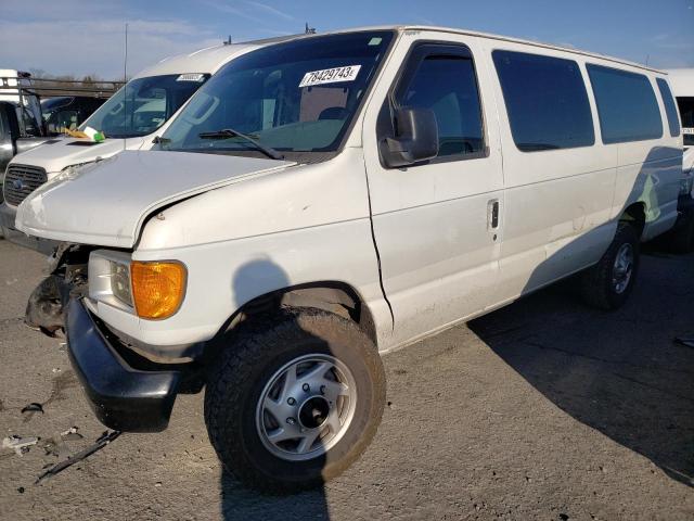 1FBSS31L46DB12237 - 2006 FORD ECONOLINE E350 SUPER DUTY WAGON WHITE photo 1