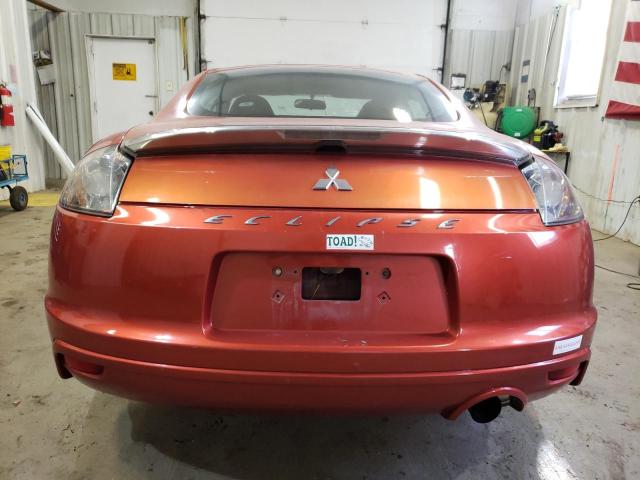 4A3AK24F39E019132 - 2009 MITSUBISHI ECLIPSE GS ORANGE photo 6