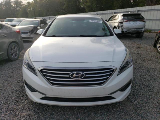 5NPE24AF0FH202357 - 2015 HYUNDAI SONATA SE WHITE photo 5