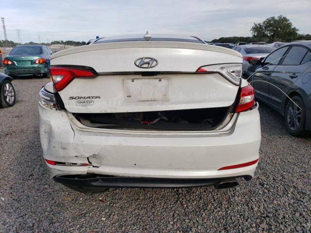 5NPE24AF0FH202357 - 2015 HYUNDAI SONATA SE WHITE photo 6