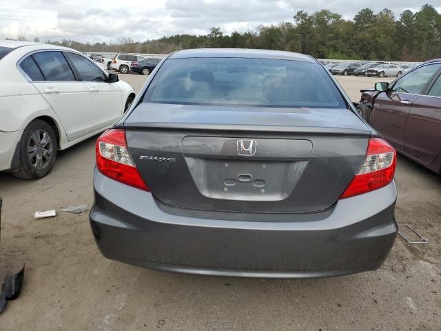 2HGFB2F52CH303351 - 2012 HONDA CIVIC LX GRAY photo 6