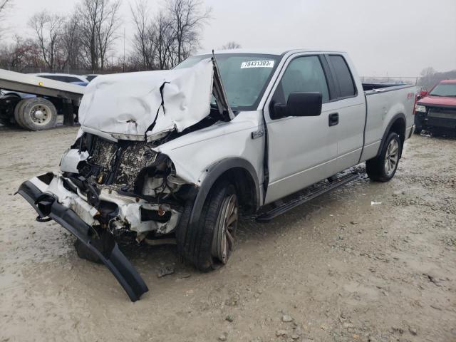 1FTPX14574NA44401 - 2004 FORD F150 SILVER photo 1