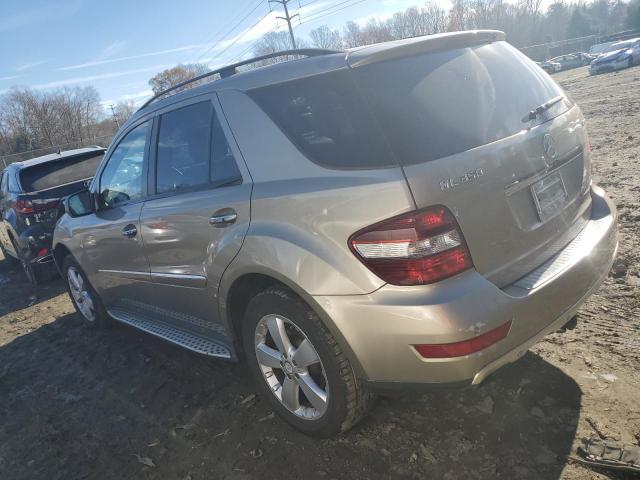 4JGBB86E79A454365 - 2009 MERCEDES-BENZ ML 350 BEIGE photo 2