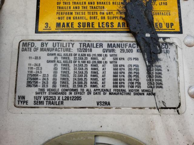 1UYVS253XL2812205 - 2020 UTILITY TRAILER Ağ foto 10