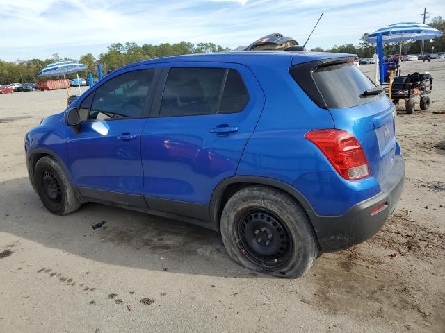 KL7CJKSB6FB263706 - 2015 CHEVROLET TRAX LS BLUE photo 2