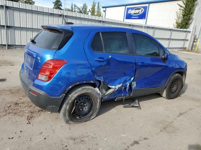 KL7CJKSB6FB263706 - 2015 CHEVROLET TRAX LS BLUE photo 3