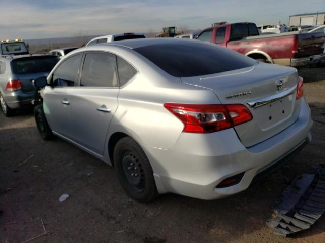 3N1AB7AP2KY211117 - 2019 NISSAN SENTRA S SILVER photo 2