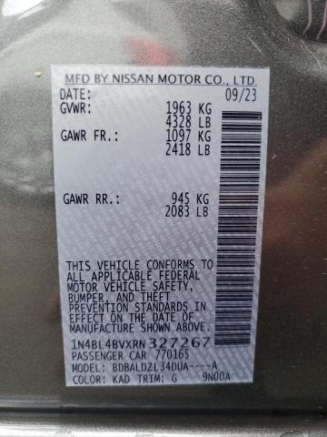 1N4BL4BVXRN327267 - 2024 NISSAN ALTIMA S GRAY photo 13