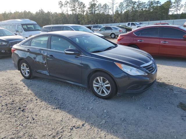 5NPEB4AC8EH833135 - 2014 HYUNDAI SONATA GLS GRAY photo 4