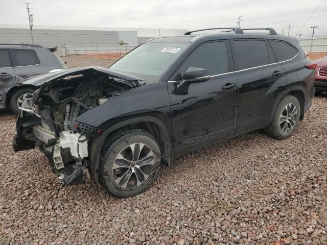 5TDHZRBH0NS243537 - 2022 TOYOTA HIGHLANDER XLE BLACK photo 1