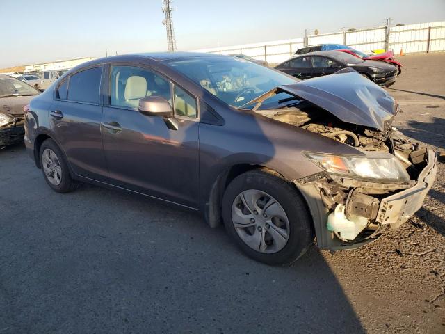 19XFB2F50DE276209 - 2013 HONDA CIVIC LX GRAY photo 4