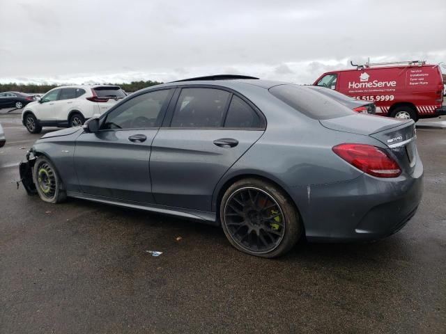 55SWF6EB4HU222252 - 2017 MERCEDES-BENZ C 43 4MATIC AMG GRAY photo 2