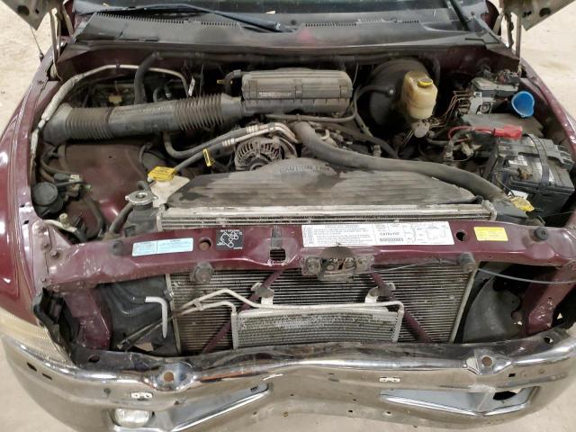 3B7KC26Z71M567385 - 2001 DODGE RAM 2500 MAROON photo 11