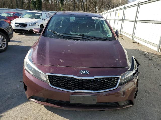 3KPFL4A7XJE192394 - 2018 KIA FORTE LX BURGUNDY photo 5