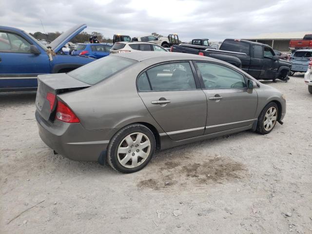 2HGFA16578H526196 - 2008 HONDA CIVIC LX GRAY photo 3