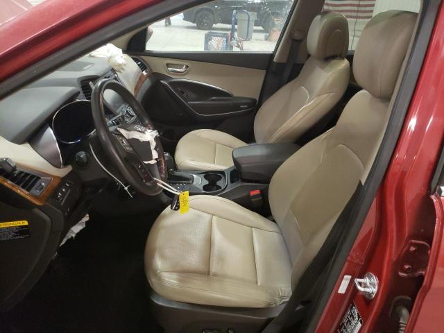 5XYZU3LBXDG030519 - 2013 HYUNDAI SANTA FE S RED photo 7