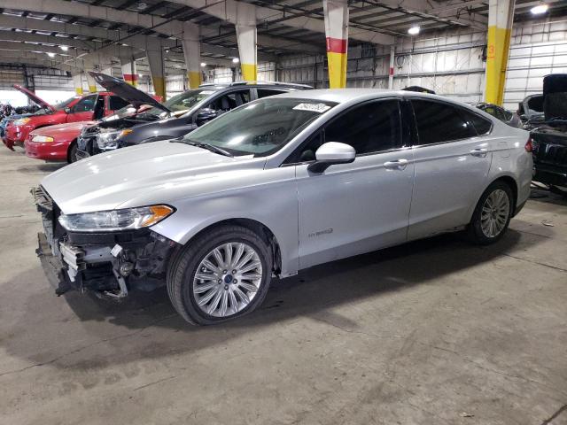 3FA6P0UU2FR138849 - 2015 FORD FUSION S HYBRID SILVER photo 1