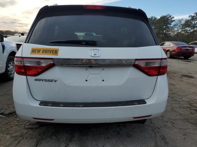 5FNRL5H66BB070594 - 2011 HONDA ODYSSEY EXL WHITE photo 6