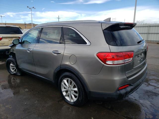 5XYPGDA58GG089784 - 2016 KIA SORENTO LX GRAY photo 2