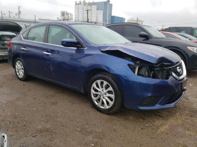 3N1AB7AP5JY227584 - 2018 NISSAN SENTRA S BLUE photo 4