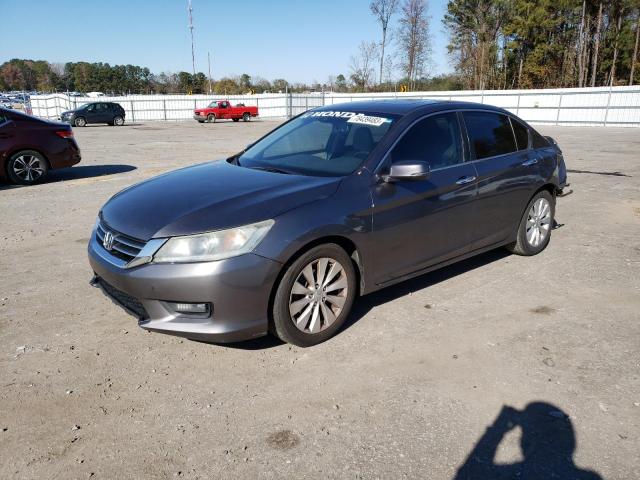 1HGCR2F89FA213612 - 2015 HONDA ACCORD EXL GRAY photo 1