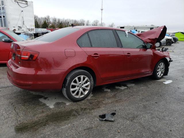 3VWD67AJ8GM254267 - 2016 VOLKSWAGEN JETTA SE RED photo 3