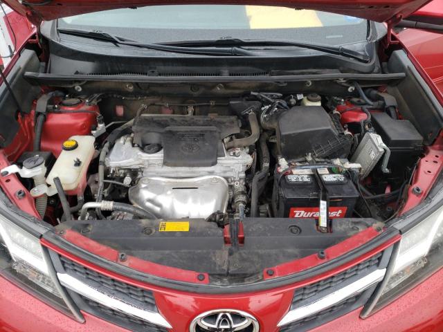 2T3WFREV1FW225307 - 2015 TOYOTA RAV4 XLE RED photo 12