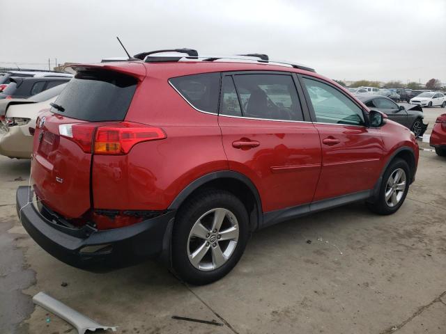 2T3WFREV1FW225307 - 2015 TOYOTA RAV4 XLE RED photo 3