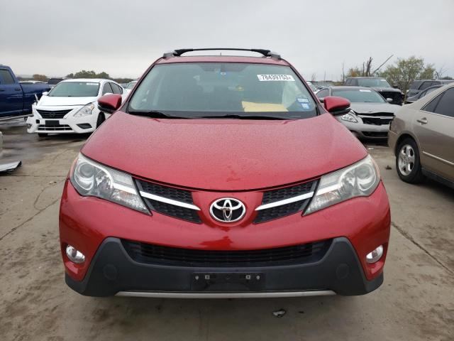 2T3WFREV1FW225307 - 2015 TOYOTA RAV4 XLE RED photo 5