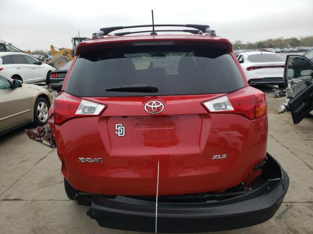 2T3WFREV1FW225307 - 2015 TOYOTA RAV4 XLE RED photo 6