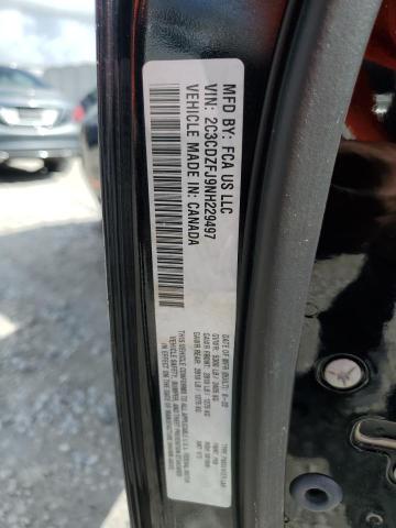 2C3CDZFJ9NH229497 - 2022 DODGE CHALLENGER R/T SCAT PACK BLACK photo 12