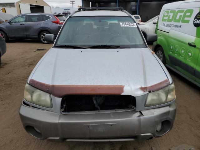 JF1SG65683H701854 - 2003 SUBARU FORESTER 2.5XS SILVER photo 5